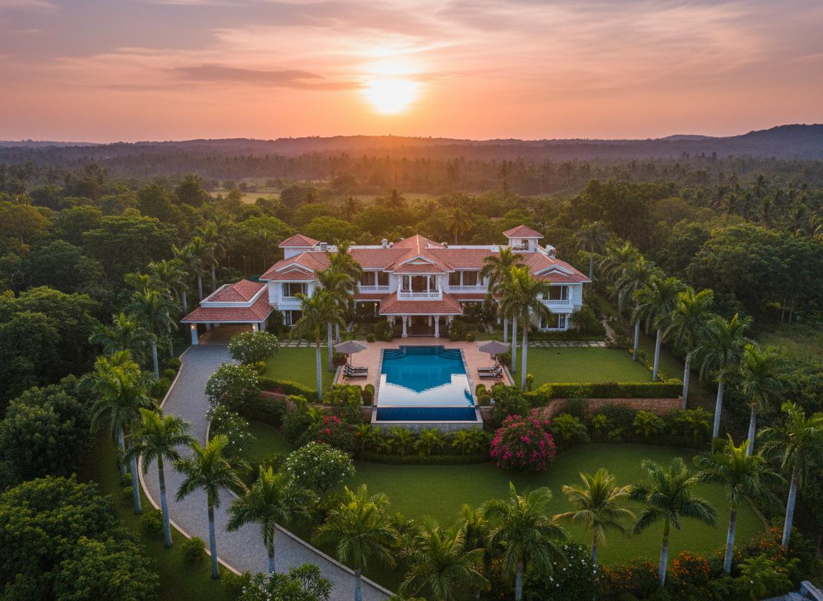 Aerial View of Villa